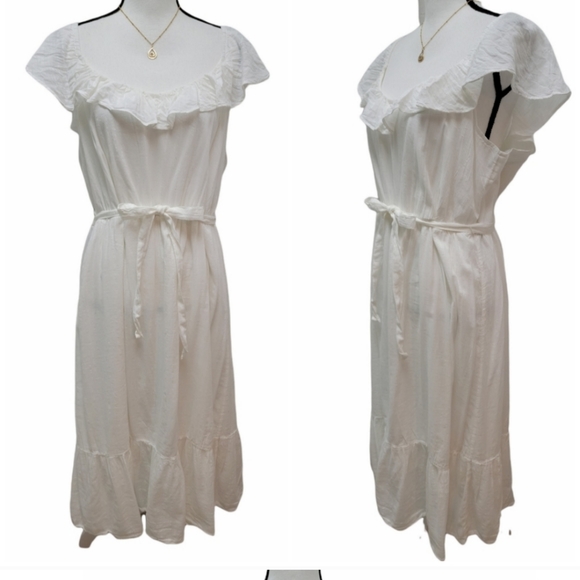 Old Navy Off Shoulder Layered Gauze Dress Size XL - Picture 1 of 7
